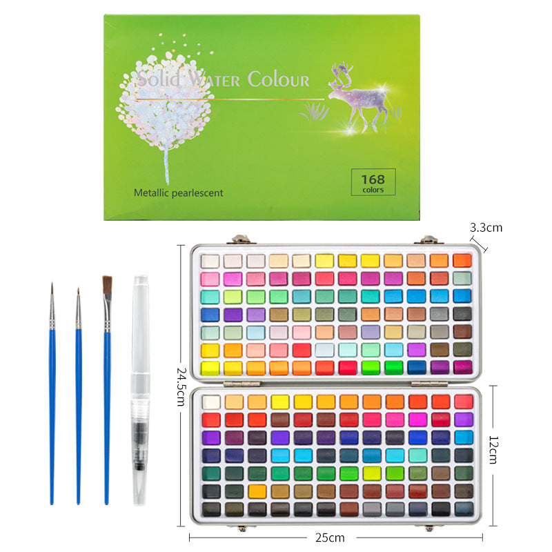 📢📢50% OFF !! ⏰Premium Watercolor Set - Portable Paint Kit - Perfect for Gifting to Adults, Teens, Tweens, & Kids