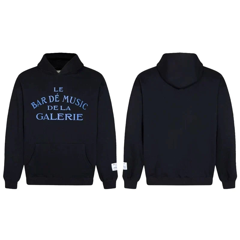 Gallery Dept. Blue Text Hoodie