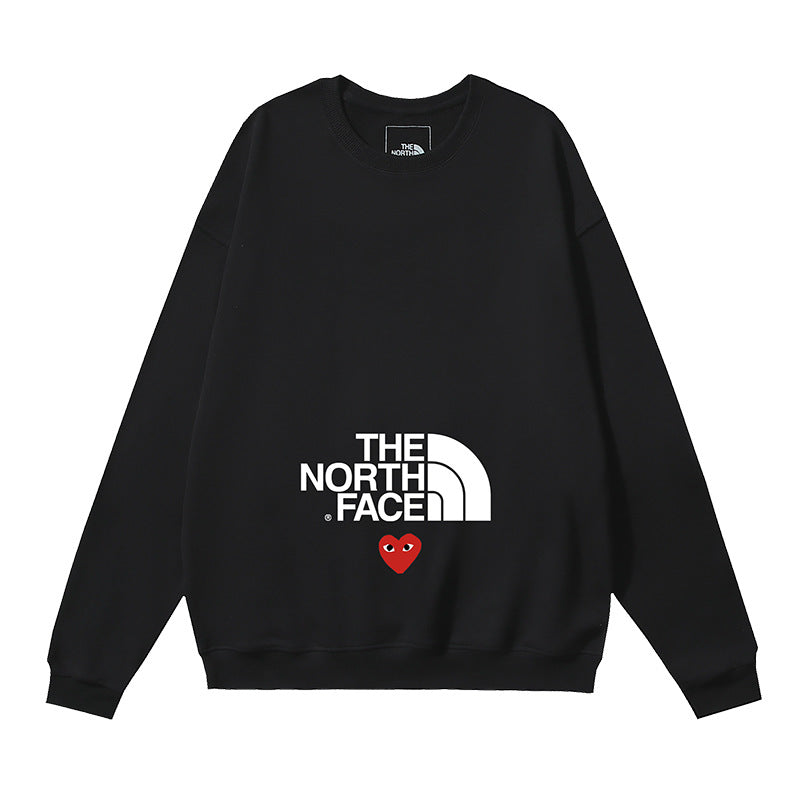 The North Face x COMME des GARÇONS PLAY Heart Logo Crewneck Sweatshirt – Black