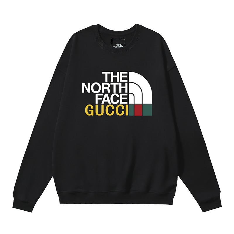 The North Face x Gucci Signature Logo Crewneck Sweatshirt – Black