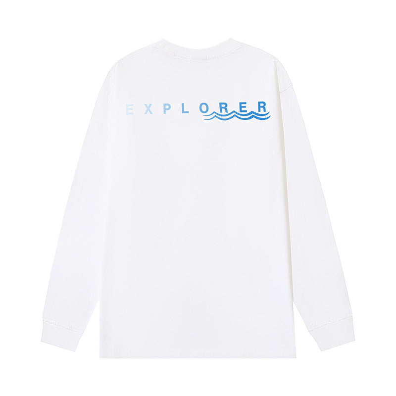 The North Face Explorer Graphic Long Sleeve T-Shirt – White