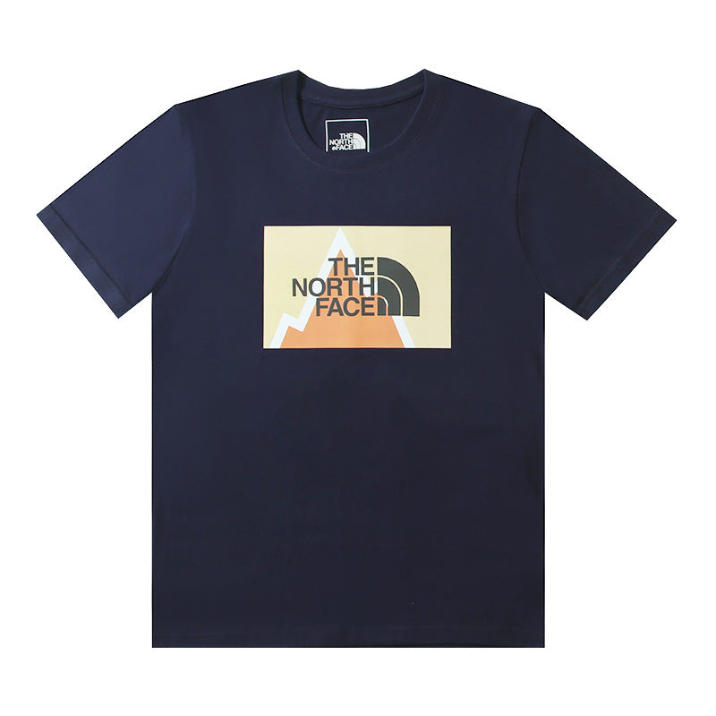 The North Face Mountain Block Navy T-Shirt