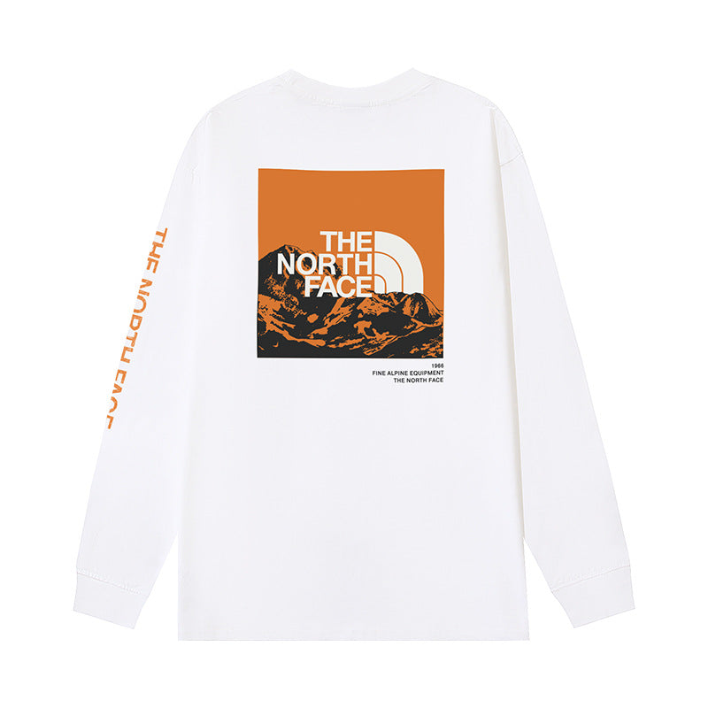 The North Face Fine Alpine Equipment Mountain Graphic Long Sleeve T-Shirt – White