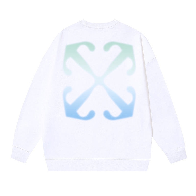 OFF WHITE Gradient Arrow Logo Crewneck Sweatshirt