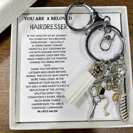 🎁💕Hairstylist Gift Keychain
