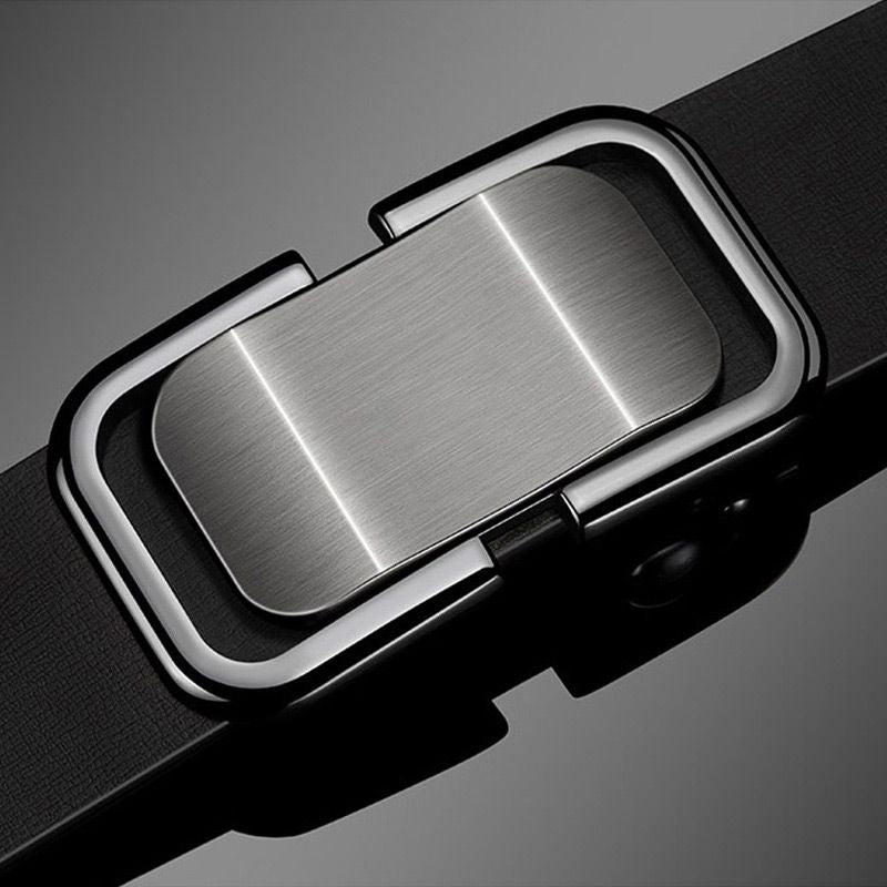 Popular Automatic Buckle Men's Leather Belt