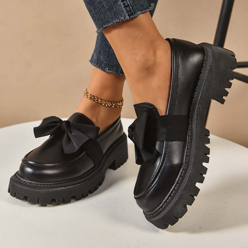 π LAST DAY PROMOTION - 50%OFF π Chic Sweet Platform Loafers with Bow