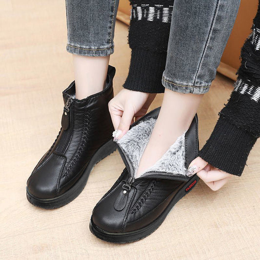 👢 50% OFF LIMITED TIME! ✨ Women's Winter Ankle Boots - Thermal Insulated & Water-Resistant with Side Zipper for Easy On/Off ❄️🛍️
