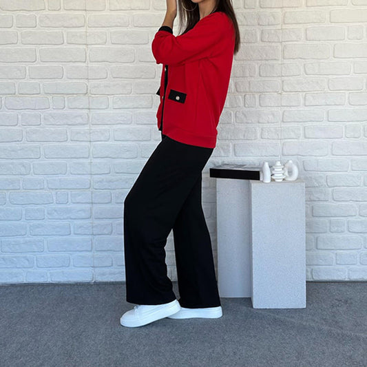 π₯Hot Sale 50% OFFβ³ Women's Casual Color Block Two-Piece Setππ