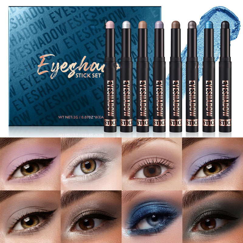 π50K+ SOLD! πβ¨8 Colors Glitter Eyeshadow Stick Waterproof & Long-Wearing & Multi-Use