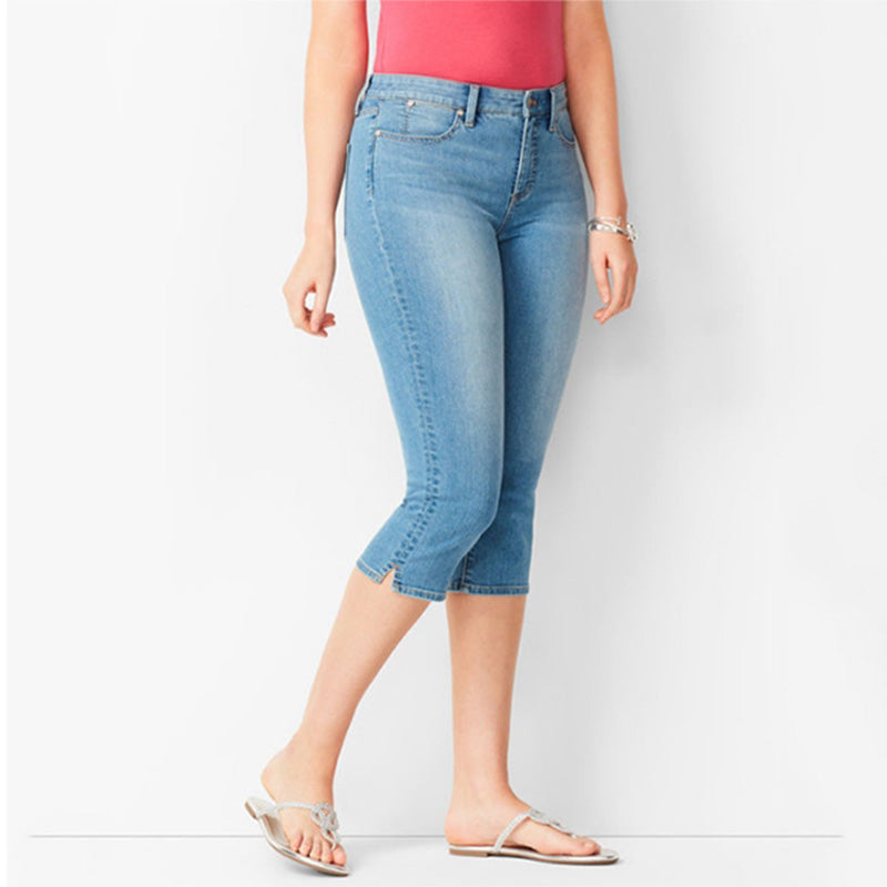 🌸 LIMITED-TIME 50% OFF! ✨Women's Stretch Denim Capri Jeans