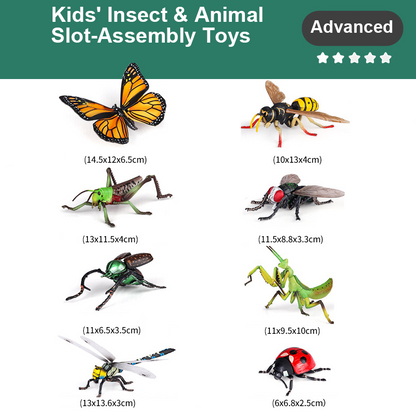 🎁🏆CHRISTMAS GIFT IDEA 50% OFF!!🐞 Insect & Animal Slot-Assembly Toys🎄