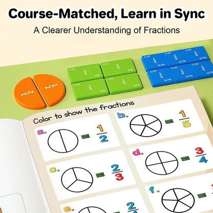 🧮 50% OFF NOW! 📚 Magnetic Fraction Demonstration Book – Hands-On Learning, Visual Teaching Tool & Reusable ✨