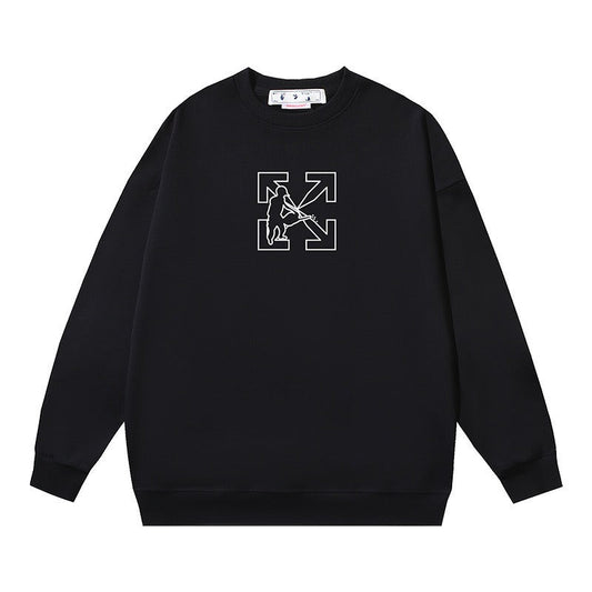 Off-White Outline Arrow Graphic Sweatshirt Black