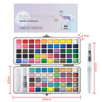 📢📢50%  OFF !! ⏰Premium Watercolor Set - Portable Paint Kit - Perfect for Gifting to Adults, Teens, Tweens, & Kids
