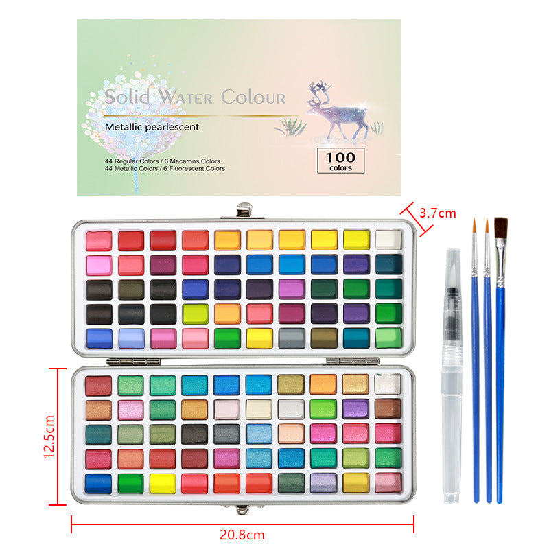 📢📢50%  OFF !! ⏰Premium Watercolor Set - Portable Paint Kit - Perfect for Gifting to Adults, Teens, Tweens, & Kids