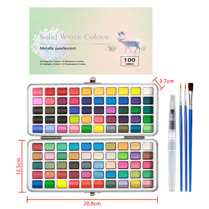 📢📢50%  OFF !! ⏰Premium Watercolor Set - Portable Paint Kit - Perfect for Gifting to Adults, Teens, Tweens, & Kids
