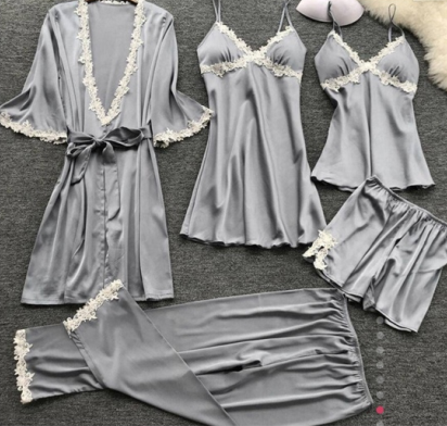 💖Limited Sale 50% OFF💖5 Piece Ice Silk Pajamas