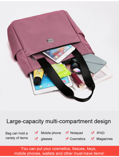 🔥Large Capacity Water Repellent Multi Pocket Nylon Shoulder Bag👜
