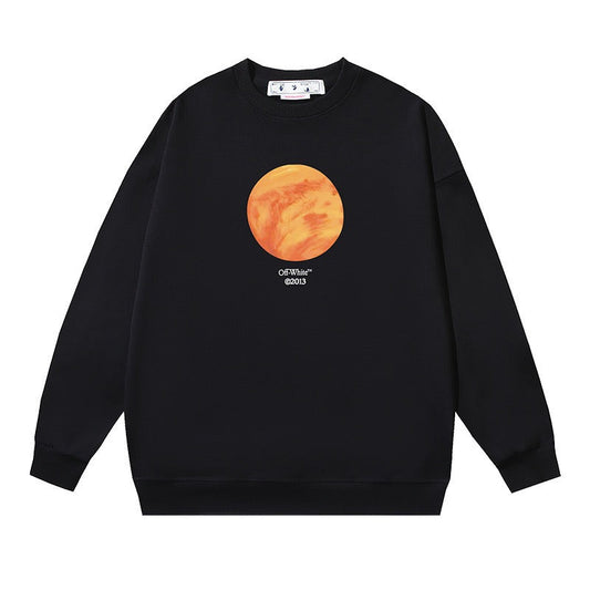 OFF WHITE Planet Graphic Crewneck Sweatshirt