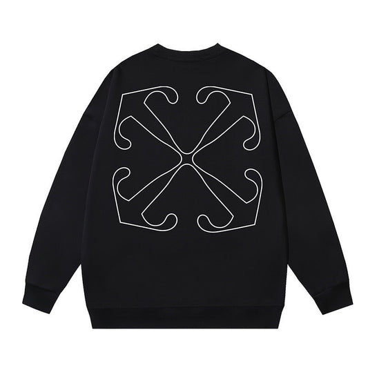OFF WHITE Outline Arrow Logo Crewneck Sweatshirt