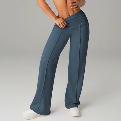 💗LAST DAY SALE 50% OFF⚡50K+ SOLD💕Women's Plain Loose Straight Leg Pants