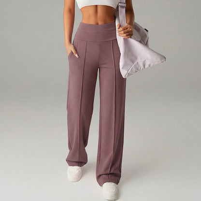💗LAST DAY SALE 50% OFF⚡50K+ SOLD💕Women's Plain Loose Straight Leg Pants