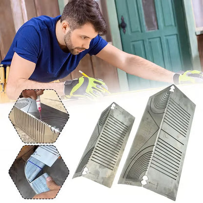 🔥HOT SALE 50% OFF🏆Square Stainless Steel 90° Arc Angle Marking Ruler