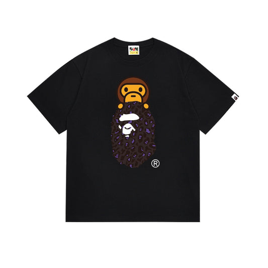 BAPE Purple Camo Ape Graphic T-Shirt