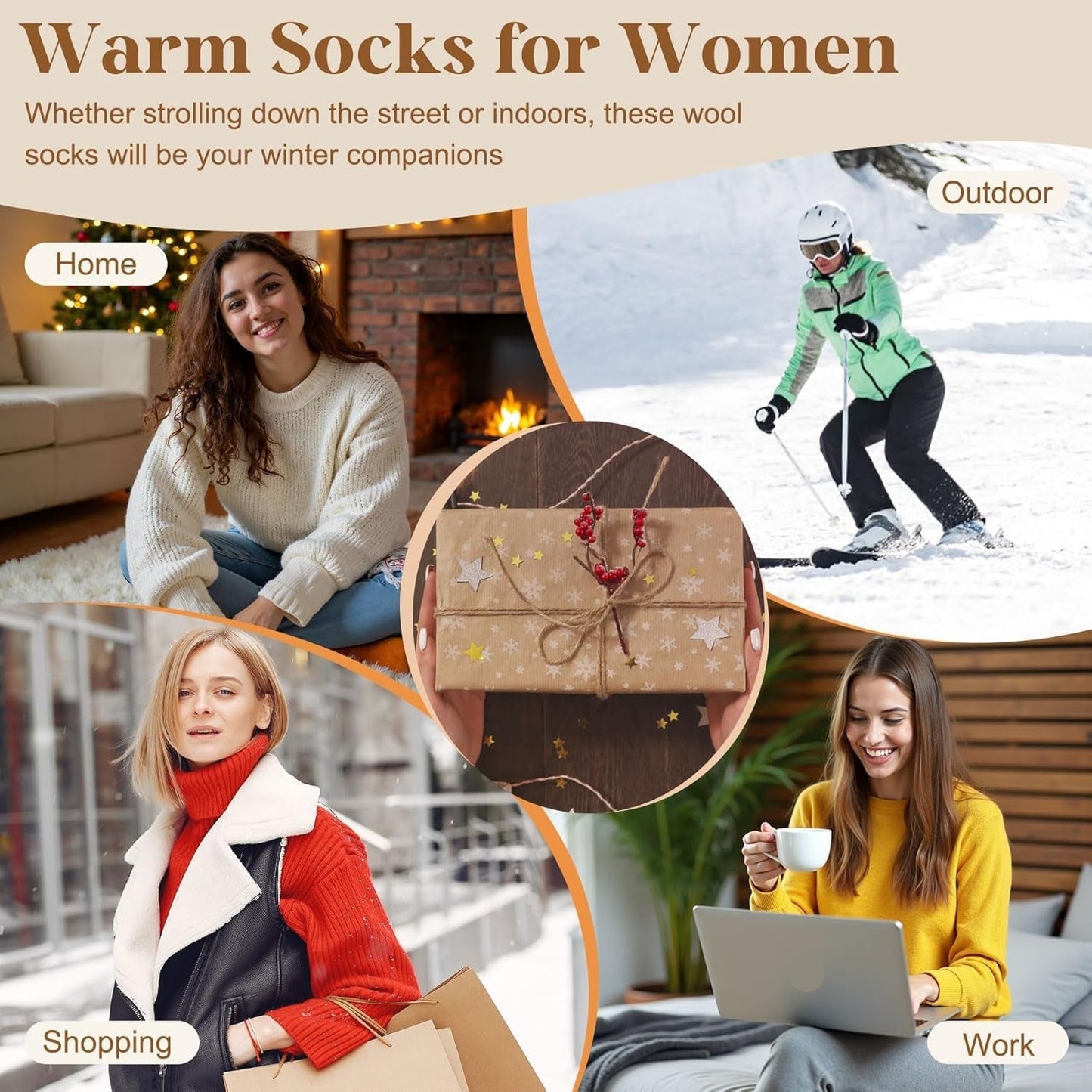 🧦5 Pairs Women's Solid Mid-calf Socks🎁