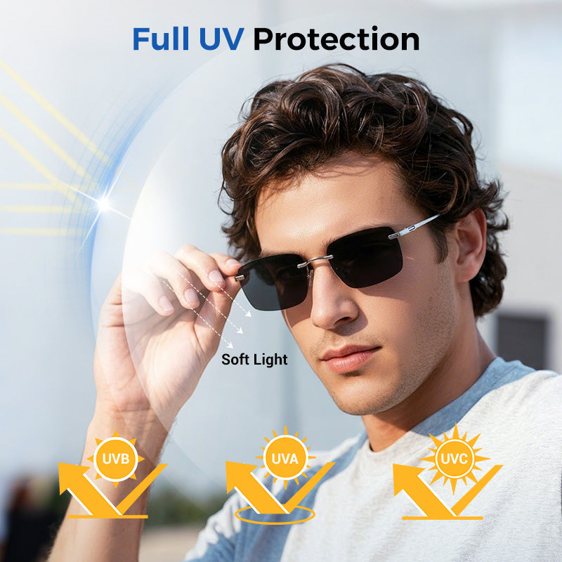 🔥Buy 1 Get 1 Free🎁Men's Stylish Frameless High Definition Polarized Sunglasses