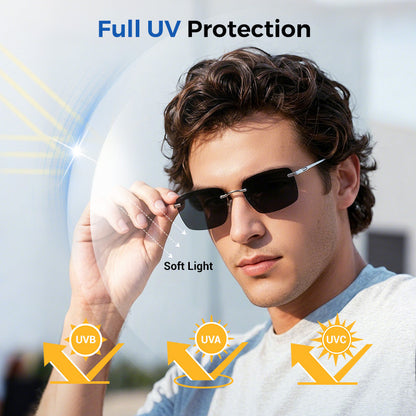 🔥Buy 1 Get 1 Free🎁Men's Stylish Frameless High Definition Polarized Sunglasses