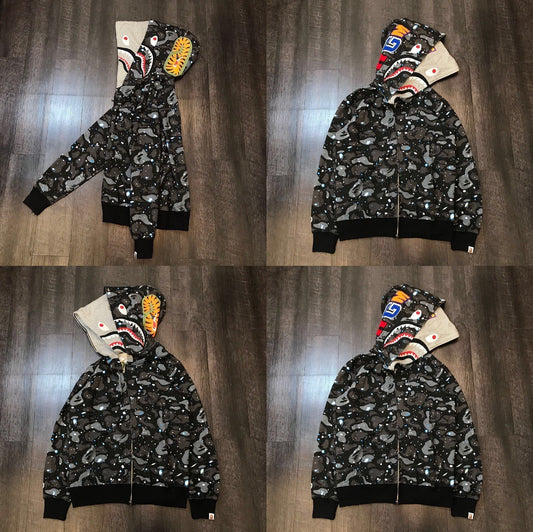 BAPE Shark Camo Full Zip Hoodie