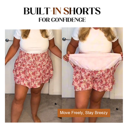 💕Lightweight Slimming Floral Ruffle Tiered Skirt✨