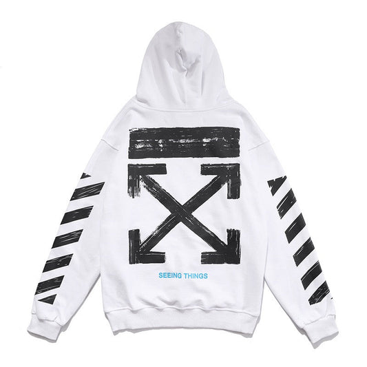 Off-White™ White Arrow Graphic Pullover Hoodie