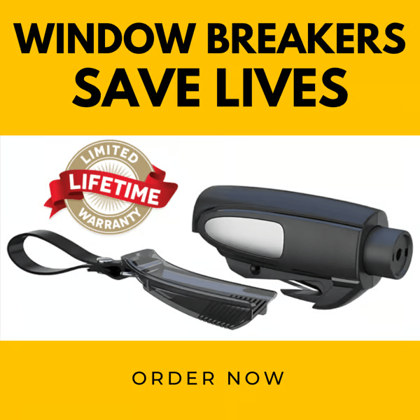 🔥2-in-1 Emergency Window Breaker & Seatbelt Cutter