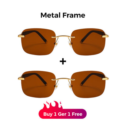 🔥Buy 1 Get 1 Free🎁Men's Stylish Frameless High Definition Polarized Sunglasses