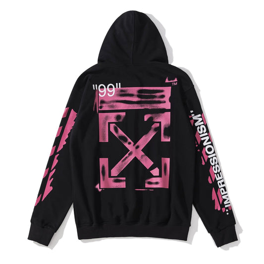 Off-White™ Black Pink Arrow Graphic Pullover Hoodie
