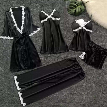 💖Limited Sale 50% OFF💖5 Piece Ice Silk Pajamas