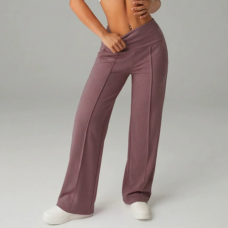 💗LAST DAY SALE 50% OFF⚡50K+ SOLD💕Women's Plain Loose Straight Leg Pants