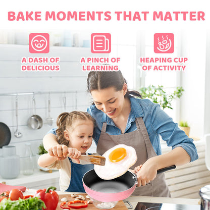 🎁[Best Gift For Kid]🍳Children's Real Cooking Mini Kitchen Toys - 22 PCS Set