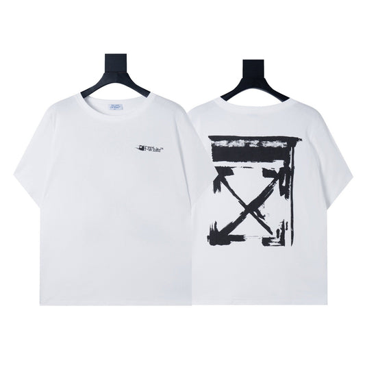 Off-White Brush Arrow Cotton T-Shirt