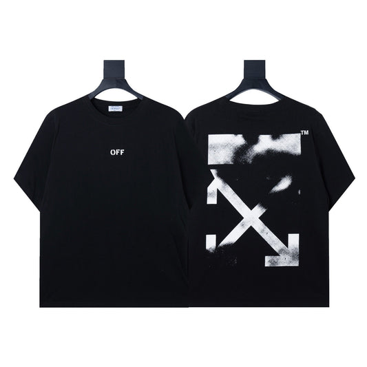 Off-White Arrow Graphic Cotton T-Shirt Black