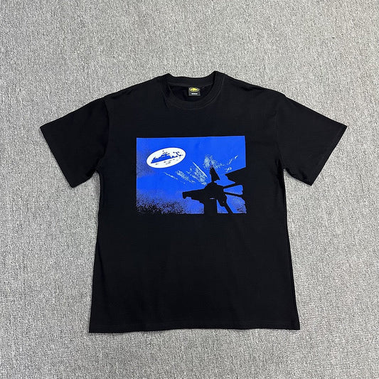 Abstract Graphic Oversized T-Shirt – Streetwear Casual Short Sleeve Tee