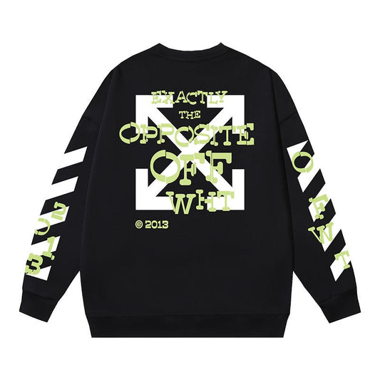 Off-White Opposite Graphic Sweatshirt Black
