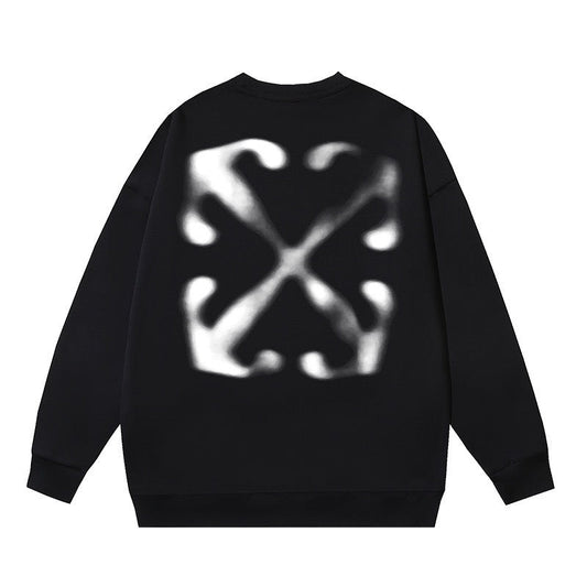 Off-White Blurred Arrow Graphic Sweatshirt Black