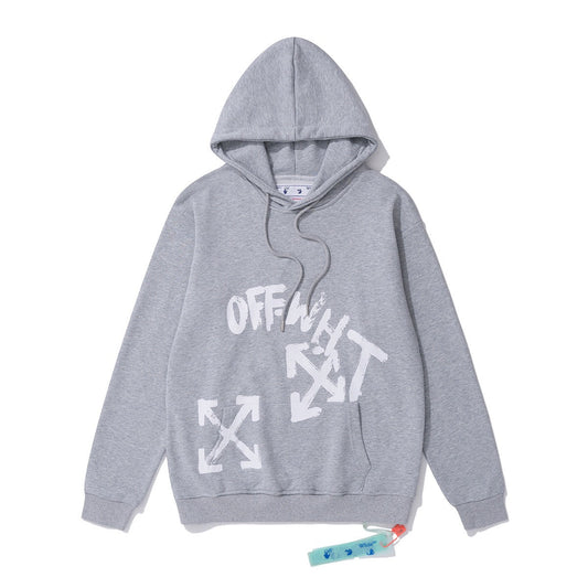 Off-White Grey Arrow Graphic Hoodie
