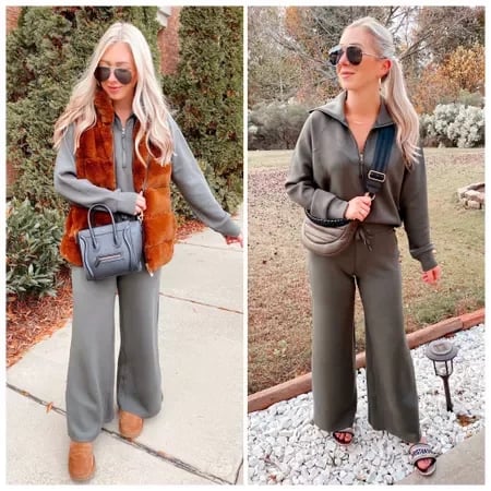 💝LAST DAY SALE 50% OFF!!⚡🎀Women's 2 Piece Casual Outfits Sweatsuit Set