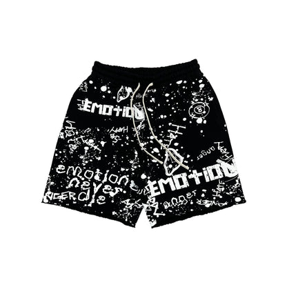 Black “Graffiti” Shorts