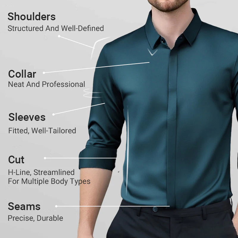 🔥Hot Sale🔥Men's Wrinkle-Free Button-Down Shirt